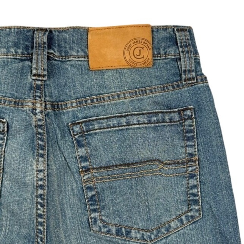 Cody James Wyatt Slim Bootcut Jeans Medium Wash Western Denim Blue Mens 30x32